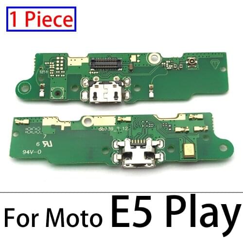 50PCS USB Charging Port Connector Dock Flex Cable For Moto E3 E4 E4T E5 E5 E6 Play Go E6S E7 Plus With Mic Microphone Phone Part