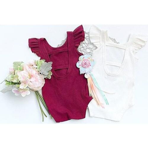 Baby Girls Romper Summer Infant Unisex Newborn Sleeveless Girl One-pieces Jumpsuit Baby Cotton Knitted Soft Clothes Outfits