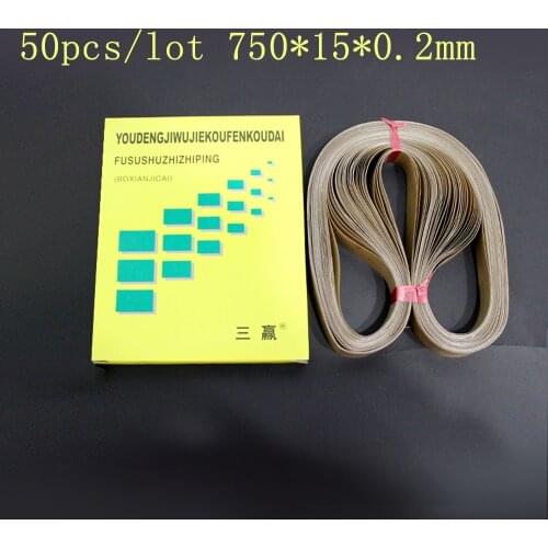 FR-900 Band sealer sealing belt,BateRpak size 750*15*0.2mm for Continuous Band Sealer,50pcs/bag,high temperature tape