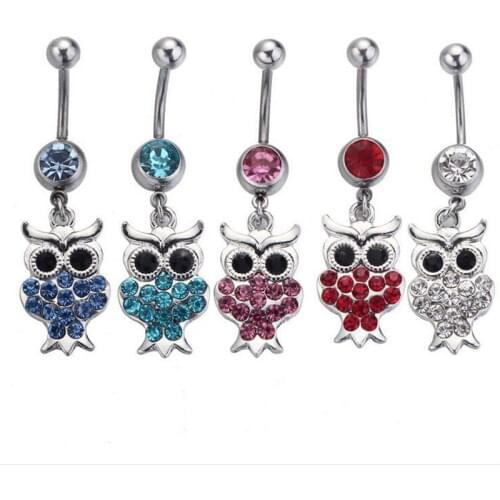Illuminati New Arrival Owl Piercings Navel Belly Button Rings Body Jewelry Piercings Perfumes For Women #241021