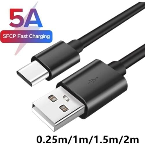 USB Type C Cable For Samsung S20 S21 Xiaomi POCO X3 M3 Redmi 10 Fast Charging Wire Cord USB-C Charger Mobile Phone Type-C Cable