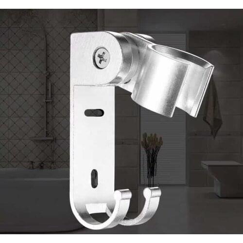 Shower bracket Space aluminum hook up shower head base adjustable hose Bathroom accessories WJ923