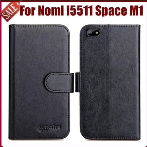 Hot Sale! Nomi i5511 Space M1 Case New Arrival 6 Colors High Quality Flip Leather Protective Cover For Nomi i5511 Space M1 Case