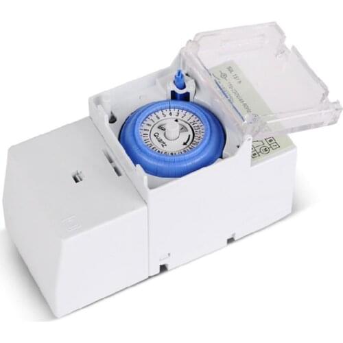 FurnishingNICE SUL181H Mechanical Timer Switch 220V 16A 24H 8 Settings Manual/Auto Controller