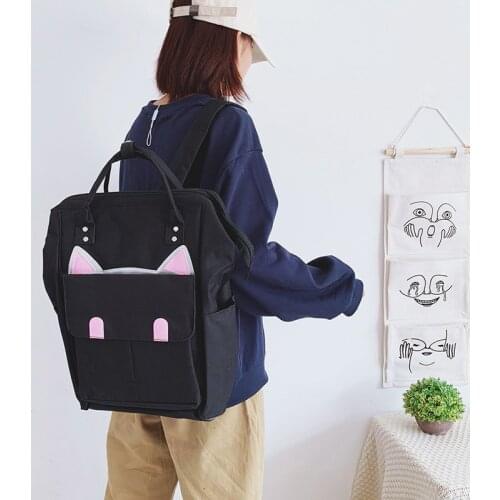 Women Multifunction Backpack Large Capacity Oxford Canvas Travel Bag Cute Mummy Maternal Backpack Double Shoulder Bag