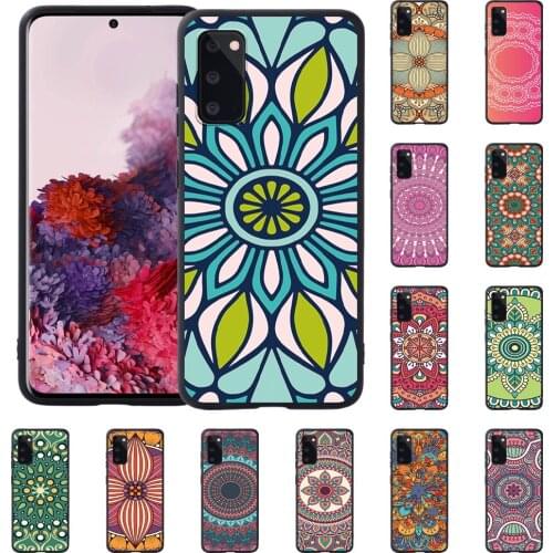 Fashion Phone Case for Samsung Galaxy S8/S9/S10/S20/S10/S10 PLUS/S20/S20 PLUS Mandala Pattern Silicone Cover Case