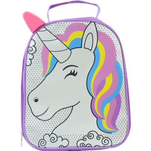 Cartoon Backpack Graffiti Schoolbag Childrens Lovely Schoolbag Kindergarten Schoolbag Childrens Gift Free FIve Watercolor Pen
