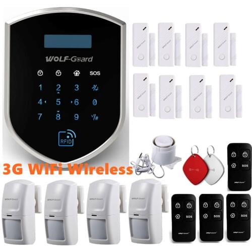New 3G WIFI Wireless Wired GSM SMS Autodial Intruder Burglar Home Alarm System Intruder Burglar Alarm System