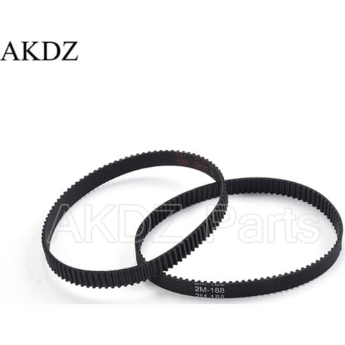 2MGT 2M 2GT Synchronous Timing belt Pitch length 188 width 6mm/9mm Teeth 94 Rubber closed