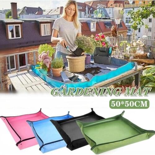 50*50CM Planting Mat Gardening Potting Mat Gardening Pad Waterproof Reusable