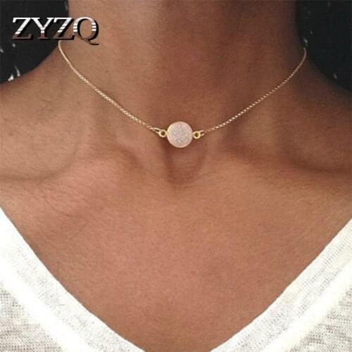 ZYZQ Fashion Choker Easy Chain Accessories Jewelry Boho Stylish Birthday Gift Elegant Personality Daily Wear Accessories Gadget