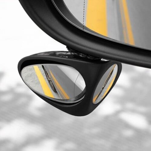 1 Pcs 360 Degree Rotation Double Sided Blind Spot Mirror Reversing Parking Auxiliary Car Rear View Mirror Reduce Blind Area