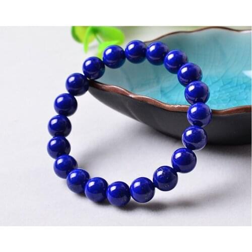 6A Top Grade Women/Men Natural Stone Lapis Lazuli Bracelets Gems Stones