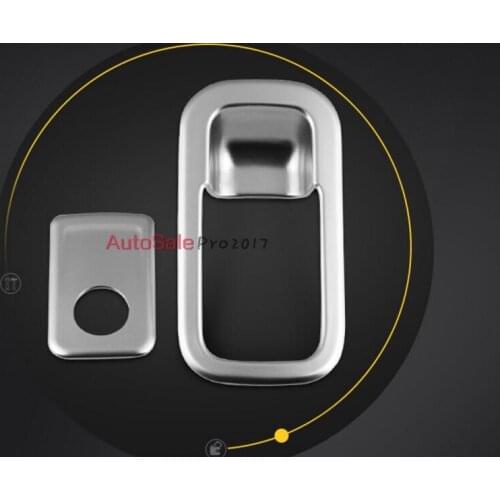 For Volkswagen VW Atlas Teramont 2017 Left Drive Matte ABS Chrome plastic Interior Storage Handle Cover Frame Cover Trim 2pcs