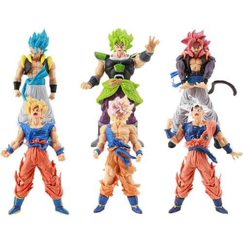 Dragon Ball Z Anime Action Figure Figurine Super Saiyan Kakarotto Vegetto Figma 18cm ABS Statue Son Goku Model Broli Battle Toys