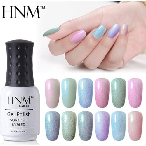 HNM Shell Fax Fur Series Semi Permanent Soak Off Gelpolish Lucky Lacquer UV Gel Nail Polish 8ml LED Lamp Gel Nail Polish