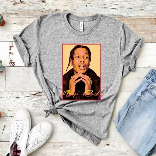 ASAP Rocky T-shirt Rapper Music Hip Hop Tee Asap Rocky Art Graphic Tee Cool Hipster Tops Gift for Fans