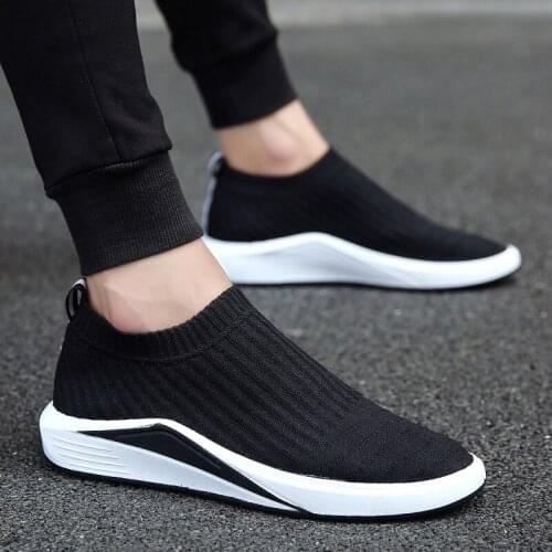 QWEDF 2019 Slip-On Lightweight Mesh Men Shoes Casual Breathable Comfortable Walking Male Sneakers Tenis Feminino Footwear X8-84