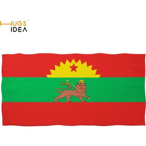 HUGSIDEA Flag of the Oromo Summer Beach Towel Swimming Gym Fiber Towel Face Toalla Water Absorption