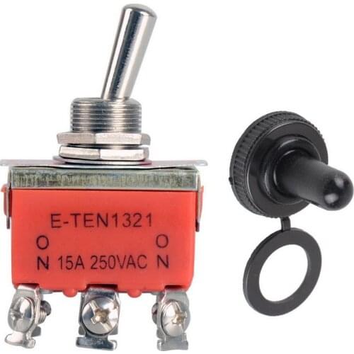 Hot Selling 6-pin Orange DPDT DC Moto Reverse ON/OFF/ON Toggle Switch & Switch Cap