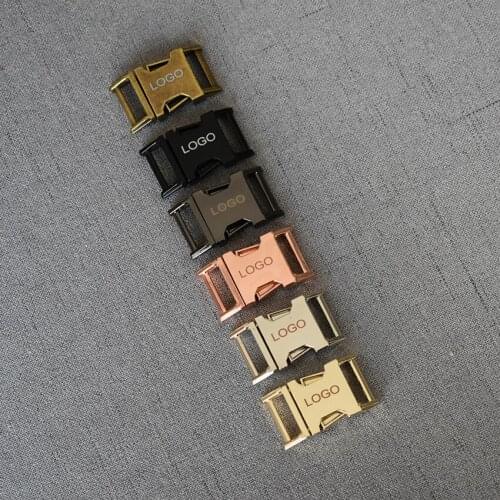 LOGO 50 Pcs 15mm 20mm 25mm 32mm Metal Belt Buckle Side Release Buckle for DIY Bag Paracord Buckles Bracelet Trinket LOGO-DCK