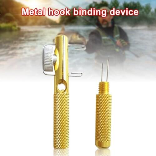 Metal Fishing Tools Fast Fishing Knot Tying Tool Manual Portable Practical Tool Fishing Supplies Herramienta De Pesca