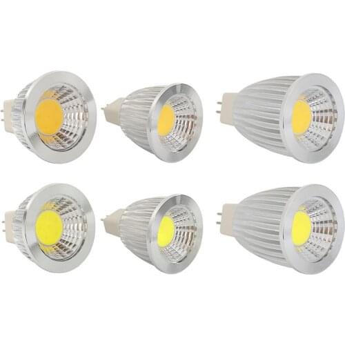 MR16 LED Bulb 9W/12W/15W 12V Dimmable COB Corn Spot Lamp for Home Shop Decor Low Power Consumption High Brightness