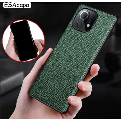 Leather Texture Soft Skin Shockproof Phone Case For Xiaomi Mi 11 10T 10 Pro 9T POCO X3 NFC M3 Mix 3 2S Case Anti-Fall Back Cover