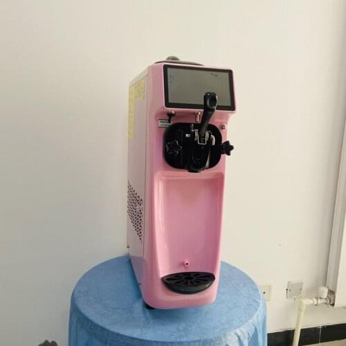 New 1050W desktop single-head small soft ice cream maker ice cream maker, free shipping