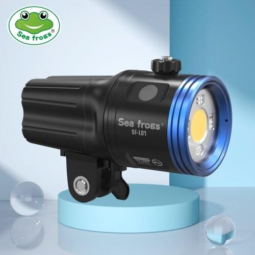 100m/330ft Professional Wateproof Diving Flashlight LED Photography Video Light Red Green Blue UV Light Diving Torch