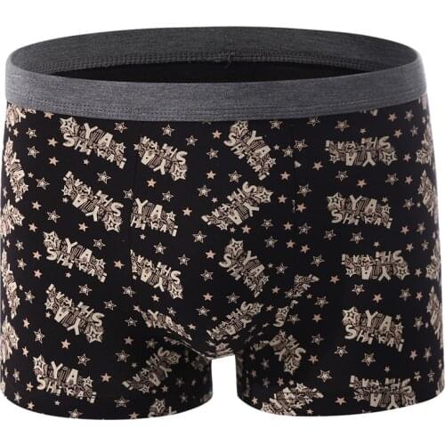 Mens Boxer Pantie Underpant Lot big size XXXXL Loose Under Wear Large Short Cotton Plus Underwear Boxer Male