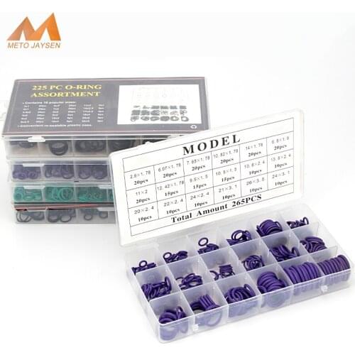 NBR VMQ FKM Durable Socket Sealing O-ring OD 6mm-35mm Silicone Gasket Replacement CS 1mm 1.5mm 1.9mm 2.4mm 3.1mm 150-225pcs S18