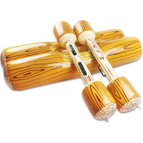 Water wood game percussion stick inflatable butt bumper water sports swimming toy