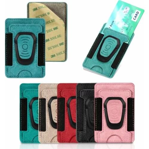 10pcs Universal Mobile Cell Phone Back Adhesive Cards Wallet Credit ID Card Holder Pocket Pouch Sticker with Ring Bracket Stand