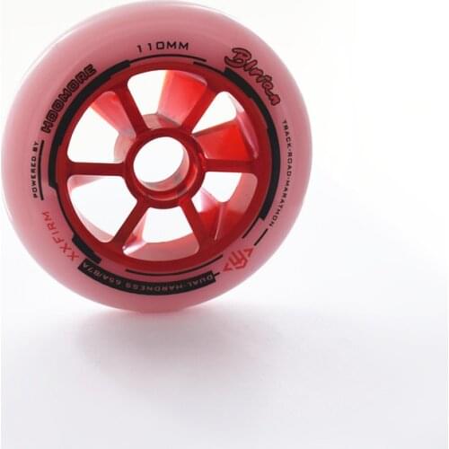 [100mm 110mm]87A 65A dual core track race roller tyre professional speed skating wheel inline speed skates wheels for XXFirm