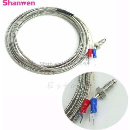 2M M6 K-Type 0-600 Degree Screw Thermocouple Temperature Controller Sensor Probe G08 Whosale&DropShip