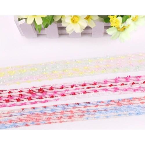 2yards/lot 2.5cm Webbings Lace Ribbon Hair-bow Christmas Clothing Collar Decorative DIY Handwork Sewing Accessories Lace