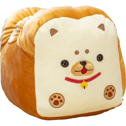 30/40CM Creative Cute Toast Dog Toy Plush Doll Kawaii Bread Dog Stuffed Pillow Holiday Gift Home Decoration