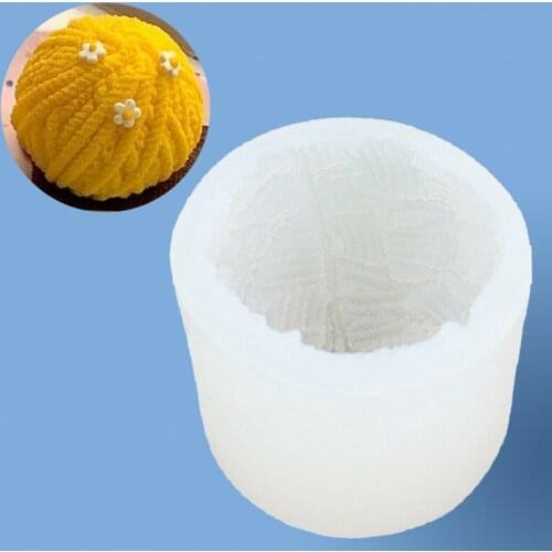 3D Yarn Ball Candle Soap Mold Silicone Aromatherapy Soap Mould DIY Cake Fondant Chocolate Baking Mould Tool Kitchen Bakeware