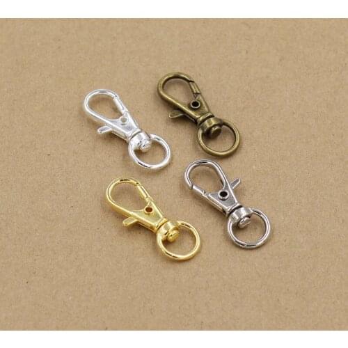 50 pieces/pack) 32mm length Lobster Swivel Clasps For Bag Charms Key Rings Clasp accessories