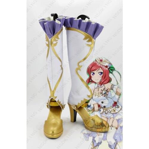 Lovelive Anime Shoes Love live! Birthstone Maki Nishikino Cosplay Boots