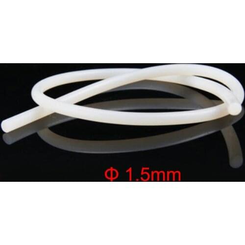 1.5mm diameter white o silicone cord rubber rod rubber strip