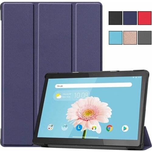 For Lenovo tb-x505x Magnetic Fold Leather Stand Tablet Shell Funda For Lenovo Tab M10 Case tb-x605f tb x505f tb x505x Cover Case