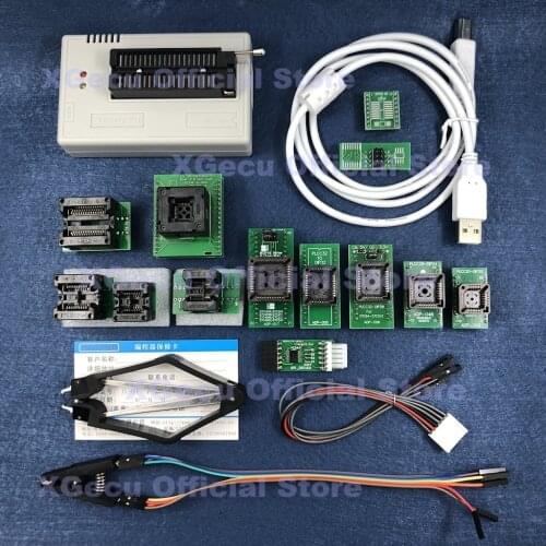 Black socket V10.27 XGecu TL866II Plus USB Programmer support 15000+IC SPI Flash NAND EEPROM MCU replace TL866A TL866CS+14 parts