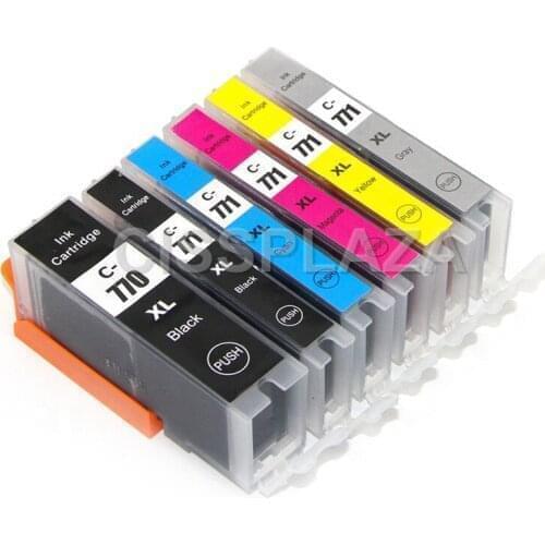 CISSPLAZA 18pcs/3sets PGI-770 PGBK CLI-771 GY Compatible ink Cartridge for canonPIXMA MG7770 full ink PGI770