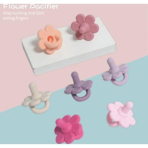 Baby Silicone Pacifier Infants Bite Chew Supplies Newborn Comfort Appease Nipple Dummy Pacifier Soother Teether Nursing Accessor