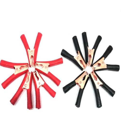 Electric alligator clip, hot-selling car battery alligator clip 2 with clip 100A, red, black, red, battery terminal test