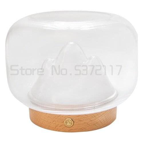 Artistic and creative desktop snow mountain fish tank Nordic Japanese craftsmen hand customized gift table lamp small night lamp