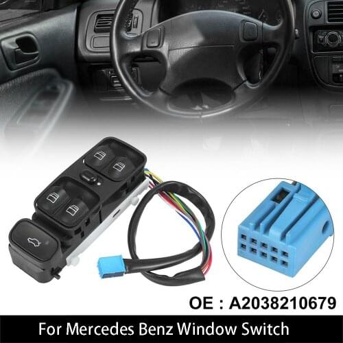 Window Control Switch Regulator Button Console For Mercedes-Benz W203 C-CLASS C320 C230 AMG A2038210679