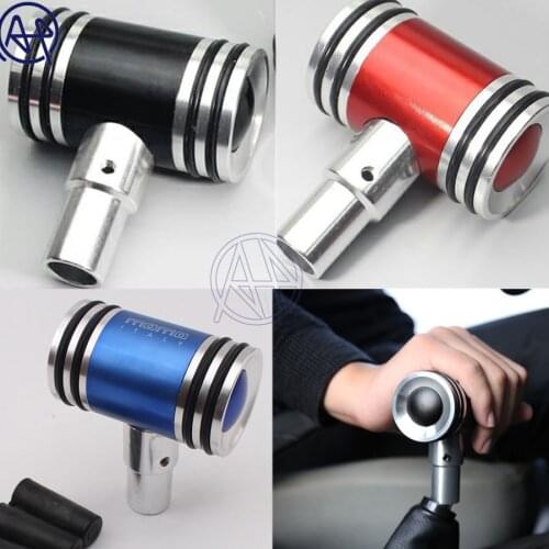 Metal Car Styling Plane Push Rod Handspike Manual Transmission Style Gear Shift Lever Knob Shifter Lever Universal Fit 3colors